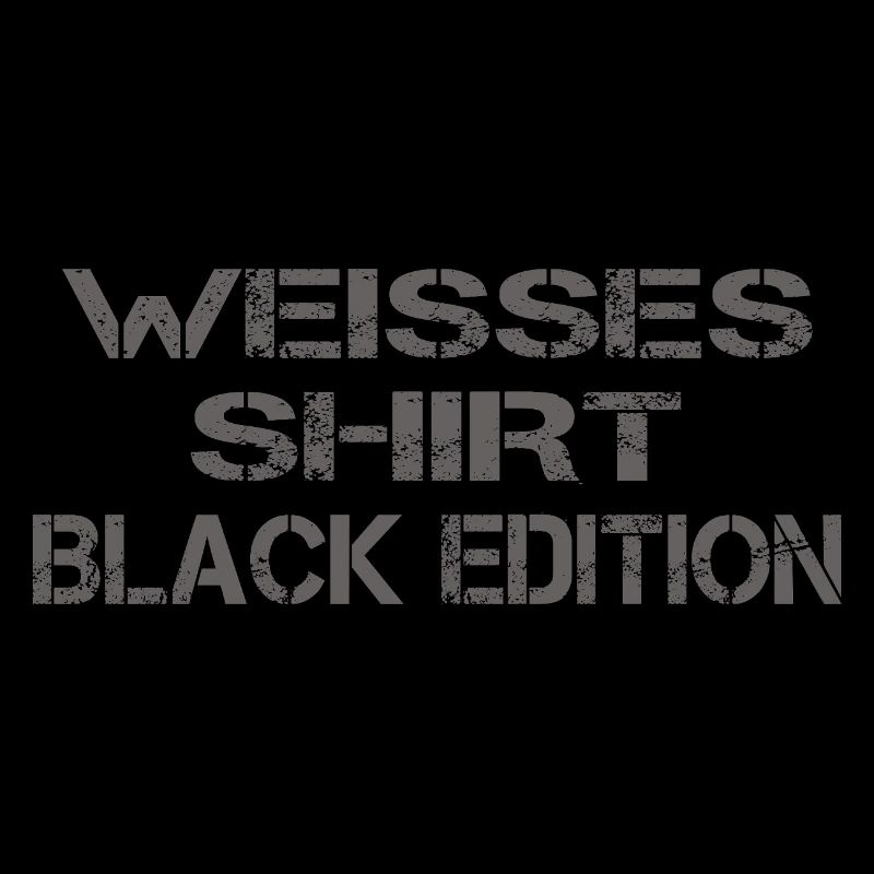 Funny Slogan White Shirt Black Edition