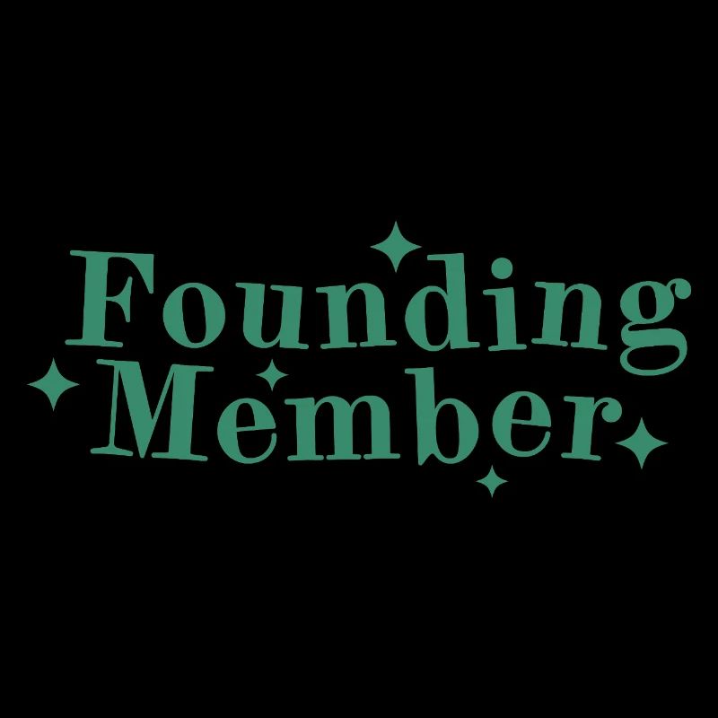 Founding Member Font Logo Stars