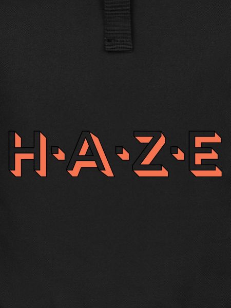 Haze lettering