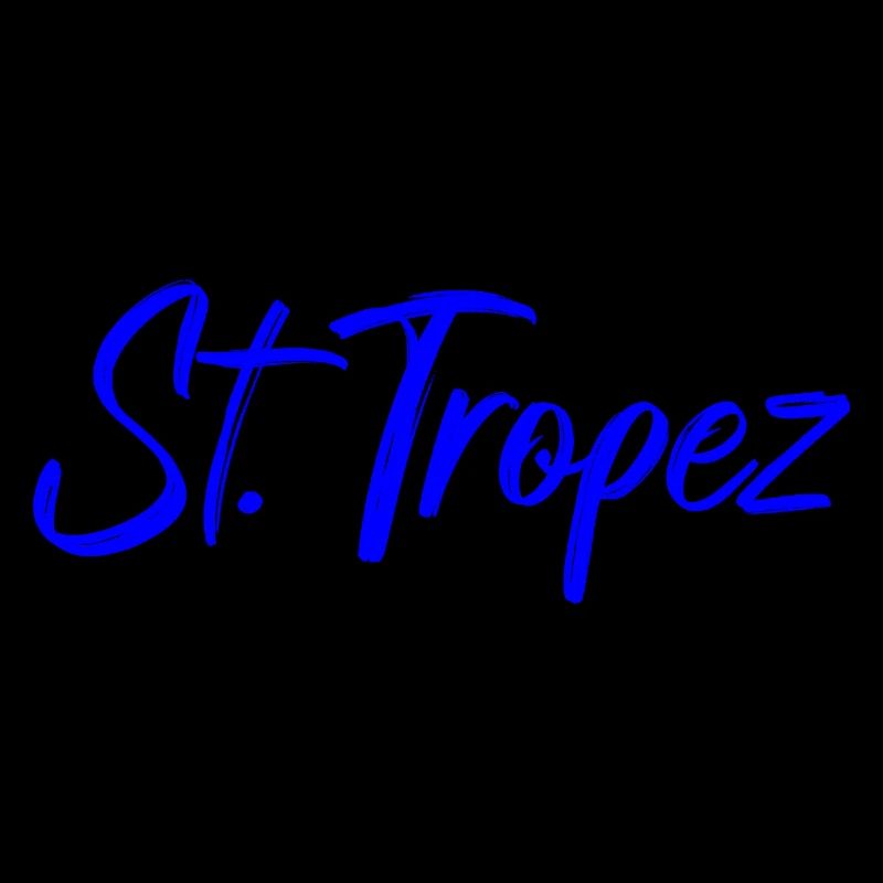St Tropez Küstenflair Blau Script