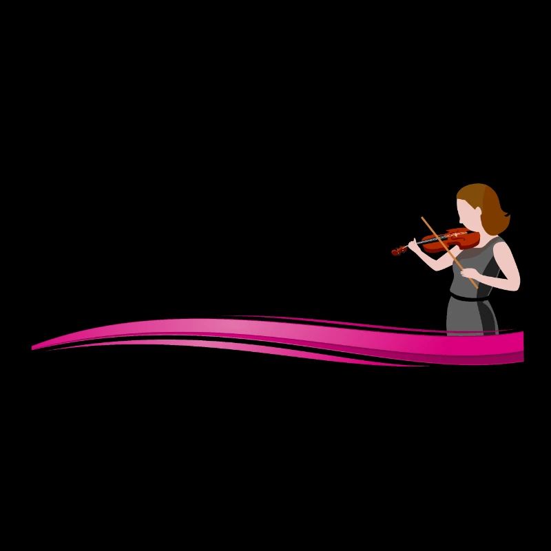 Violinistin on a wave