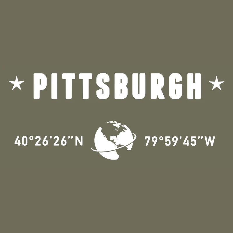 Pittsburgh Pennsylvania Coordinates Gps White