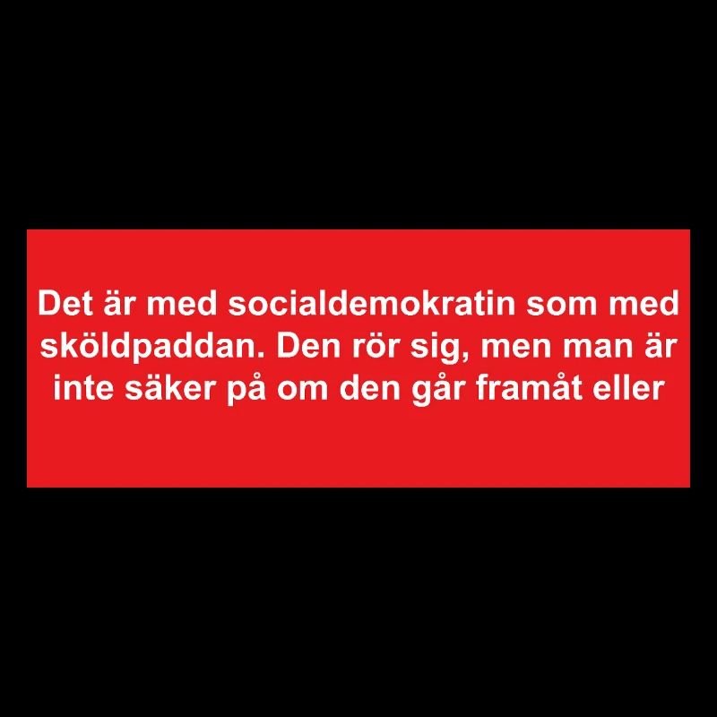 Social Democratic Turtle in Red Background