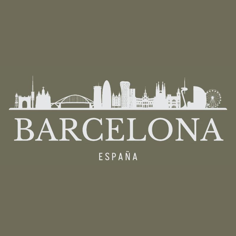 Barcelone Skyline, Barcelone, Espagne