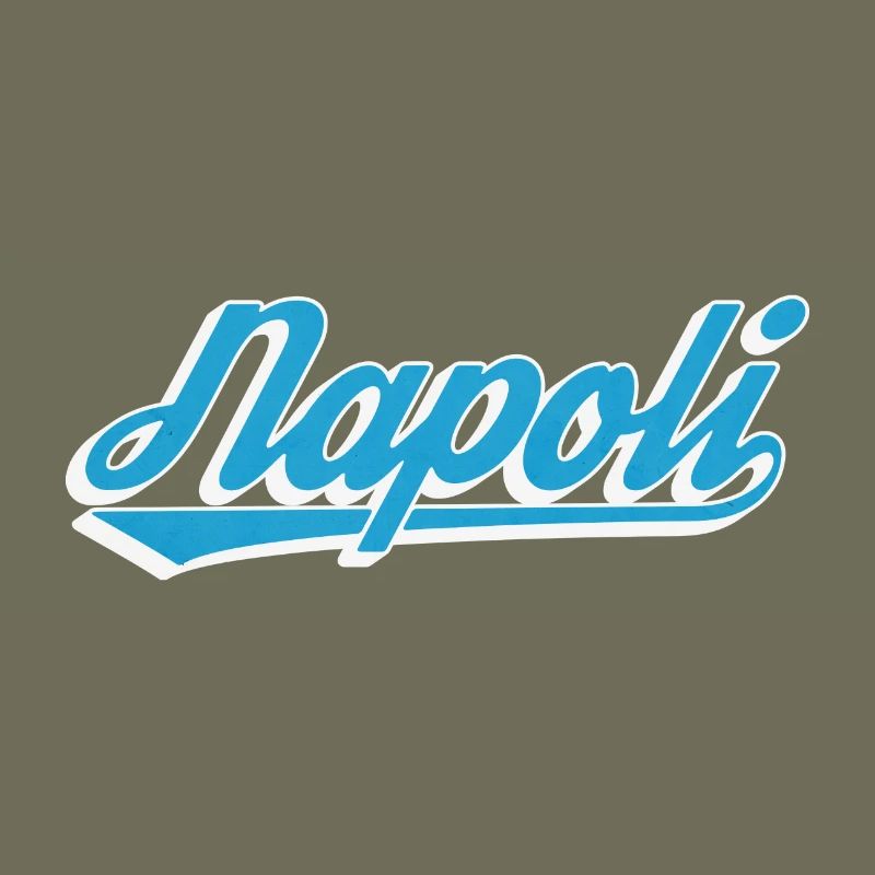 Napoli Retro Script Blau
