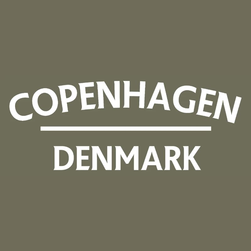Kopenhagen – Dänemark Textdesign