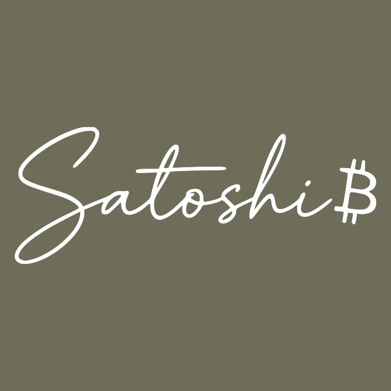 Satoshi Lettering Bitcoin Symbol Script Crypto