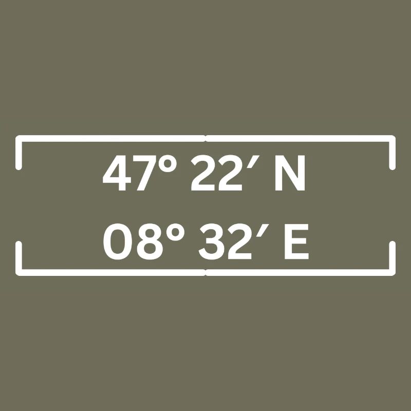 Coordinates Zurich Minimalist