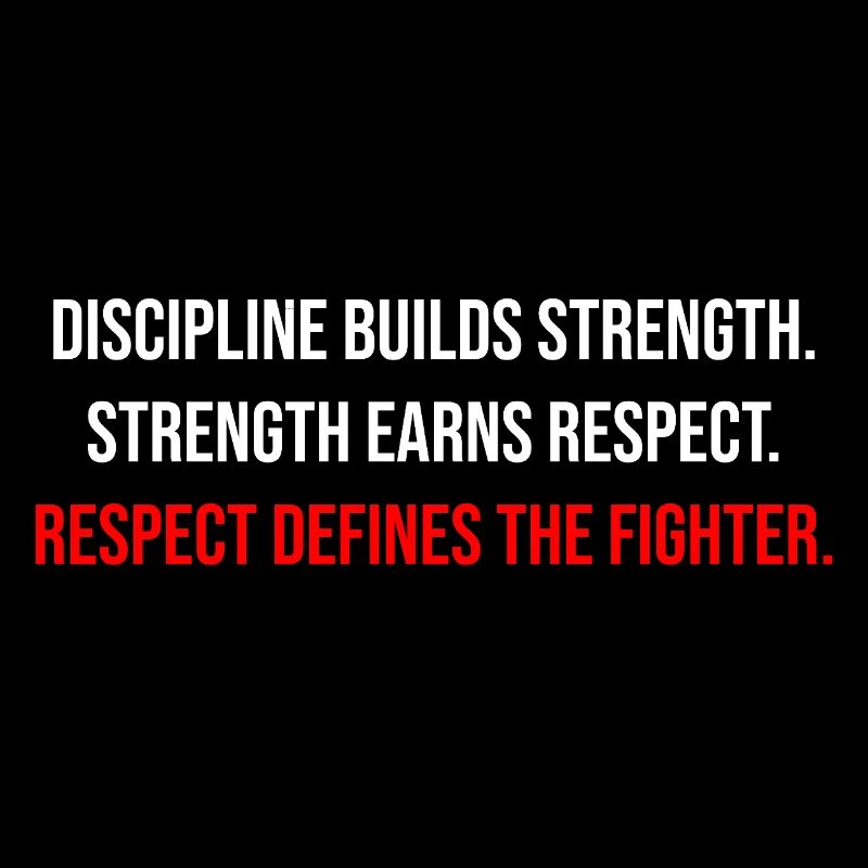 Fight Forge: Discipline & Strength Fighter Quote