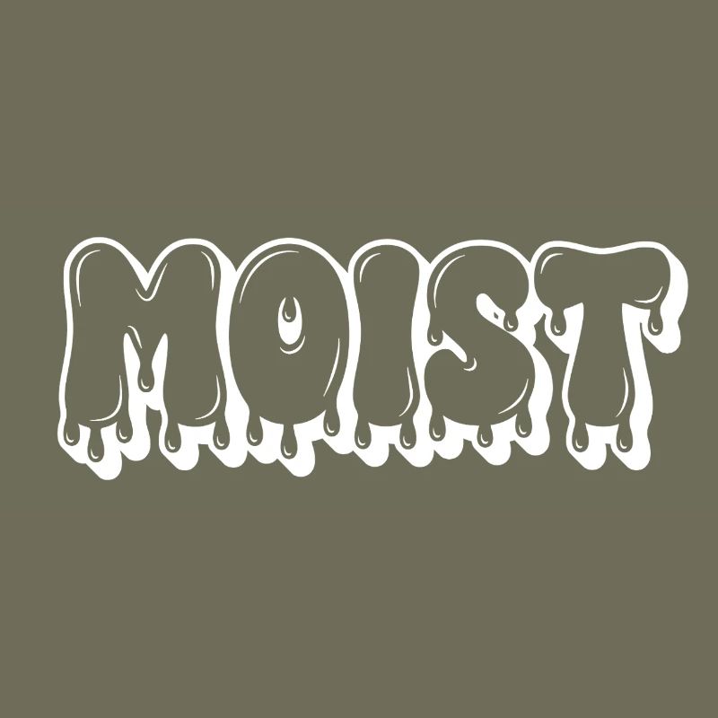 Feuchter tropfender Text