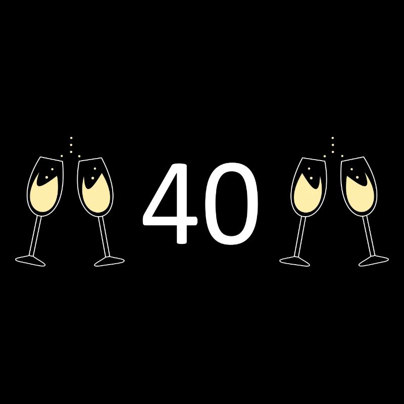 40e anniversaire 40 ans 40 numéro 40 blanc
