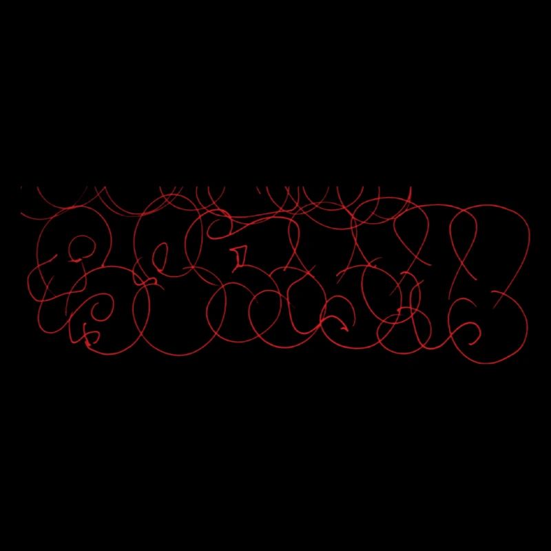 Abstrakte Scribble-Art Berlin Souvenir