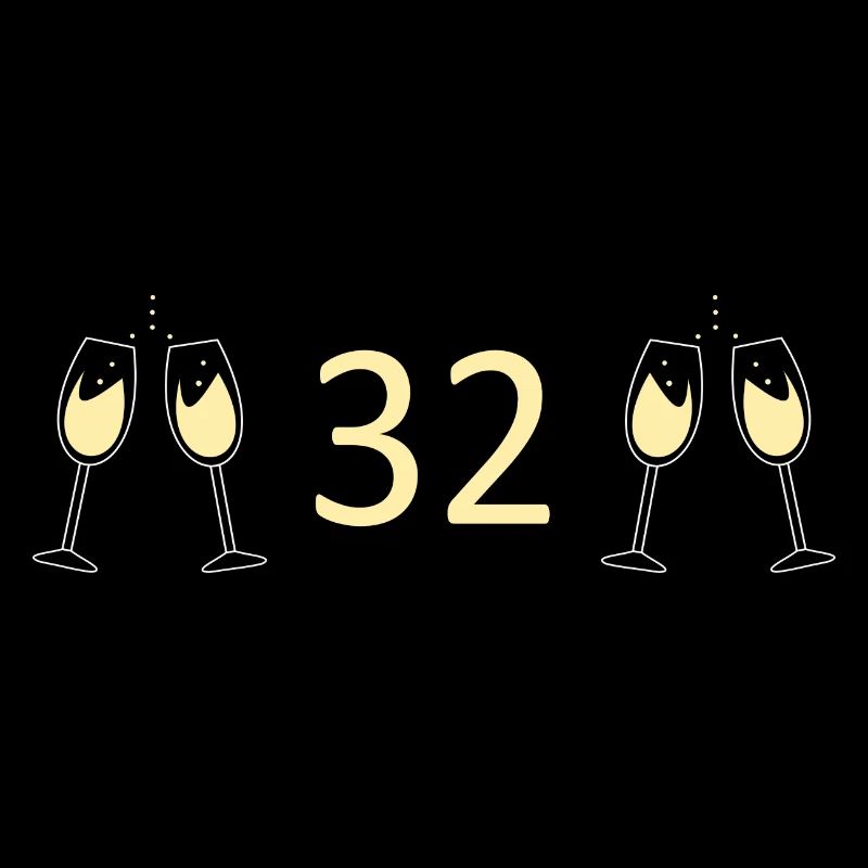32e anniversaire 32 ans 32 ans numéro 32