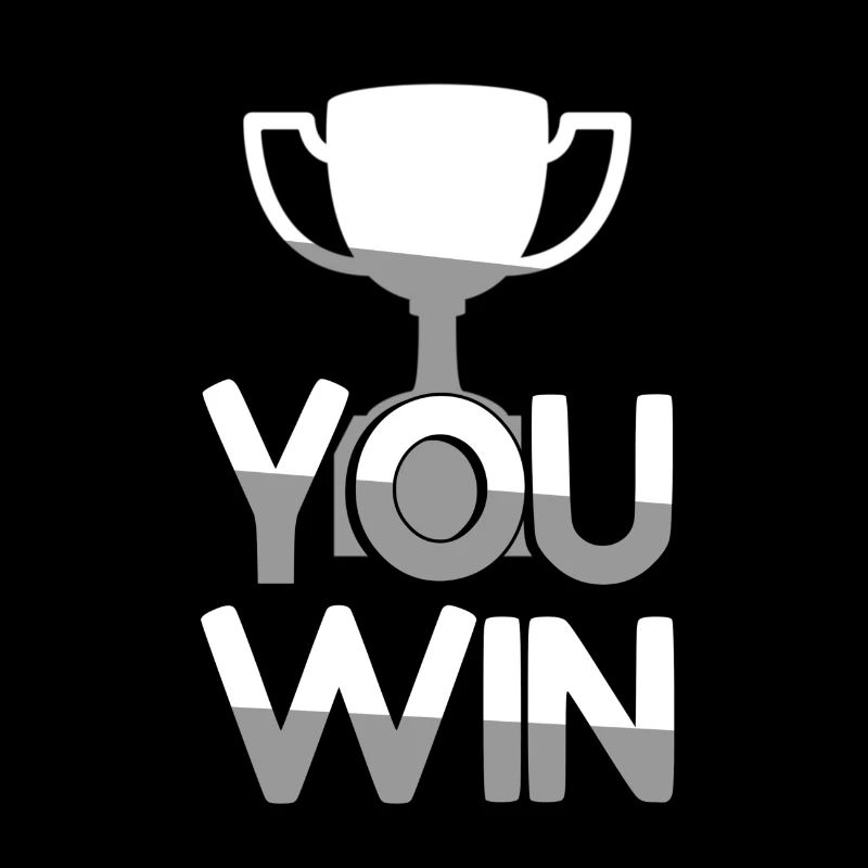 YOU WIN + Trophäe - Gaming
