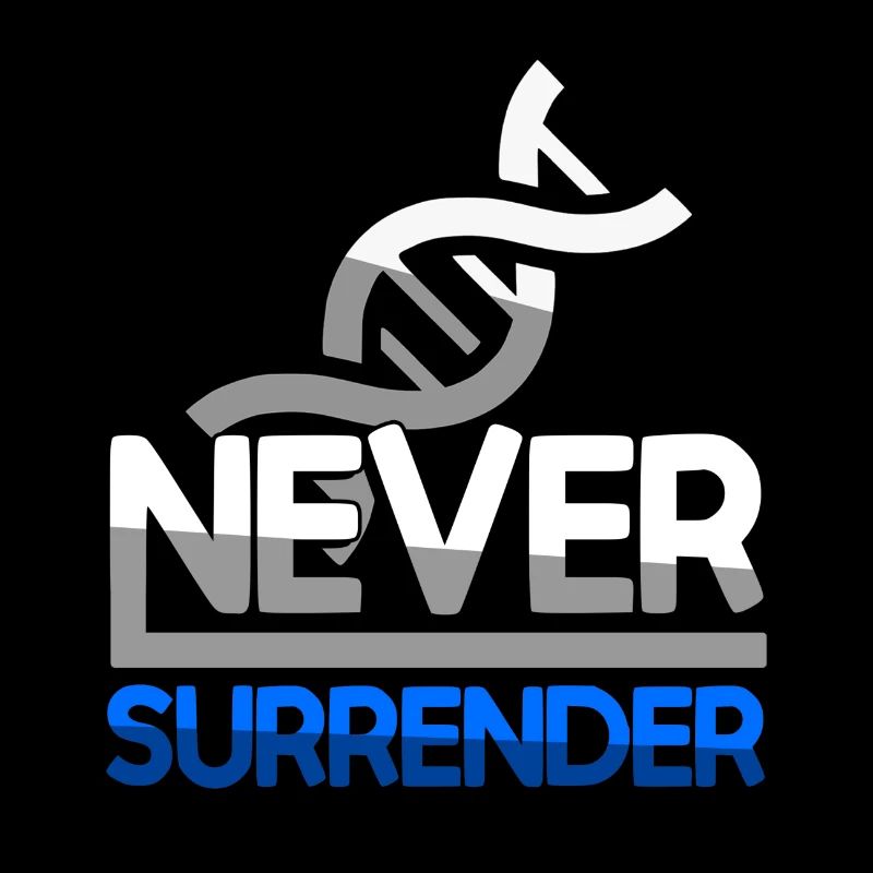 NEVER SURRENDER (Blau) + DNA - Gaming