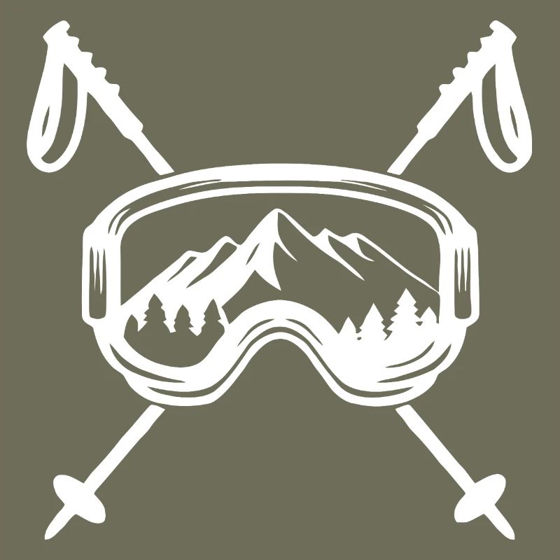 Mountain Adventure Ski Goggles Design