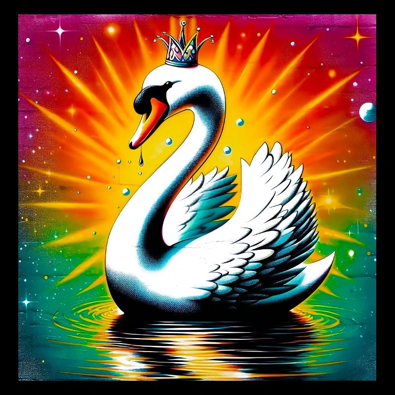 Schwan mit der Krone