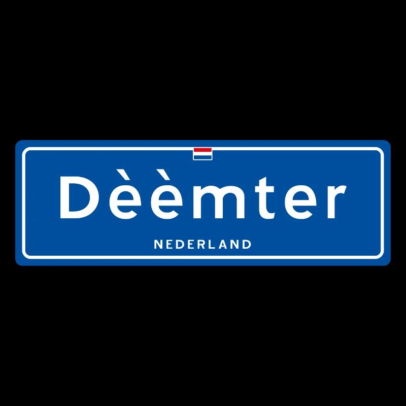 Ortsschild Dèèmter (Deventer)