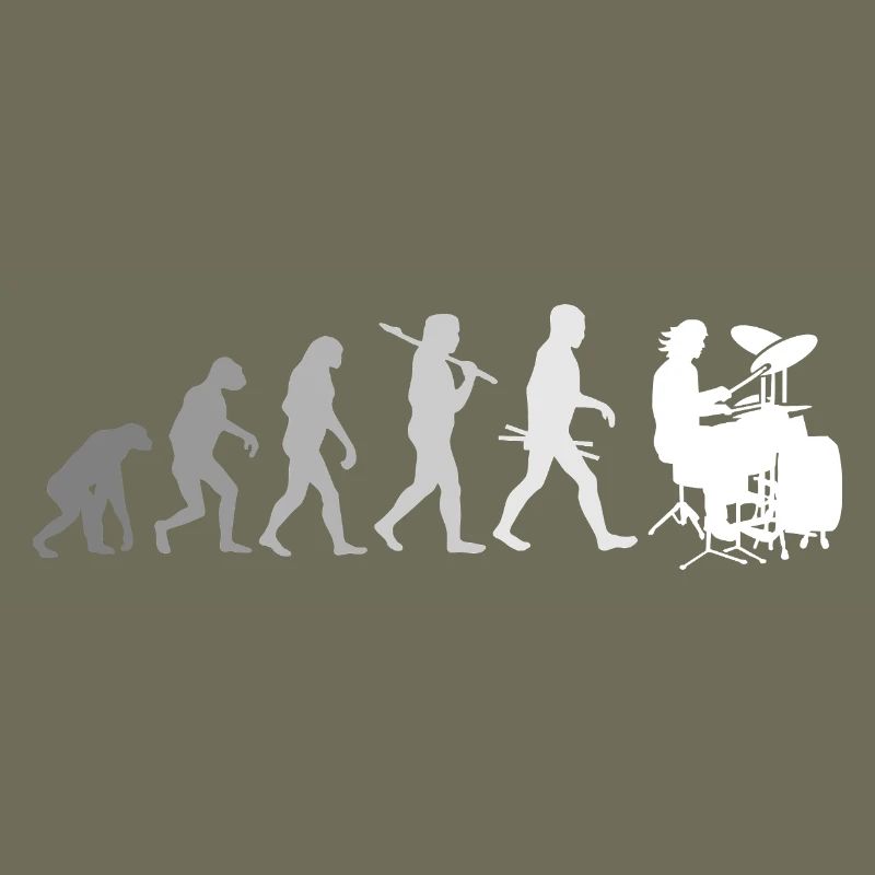 Evolution of Drums Drummer Shirt