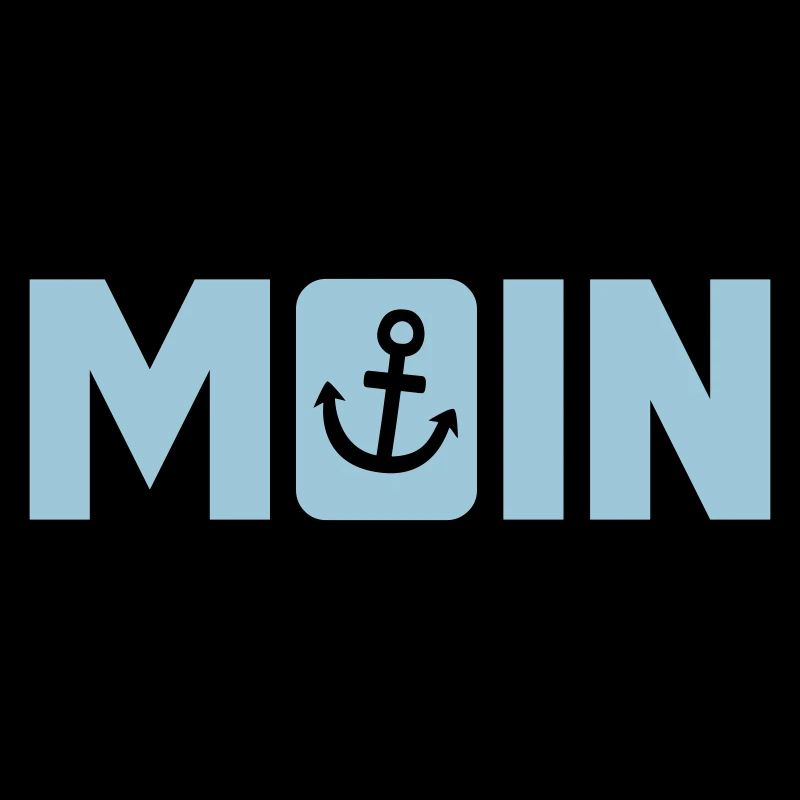 Moin Anker Hamburg Küste coole Sprüche norddeutsch