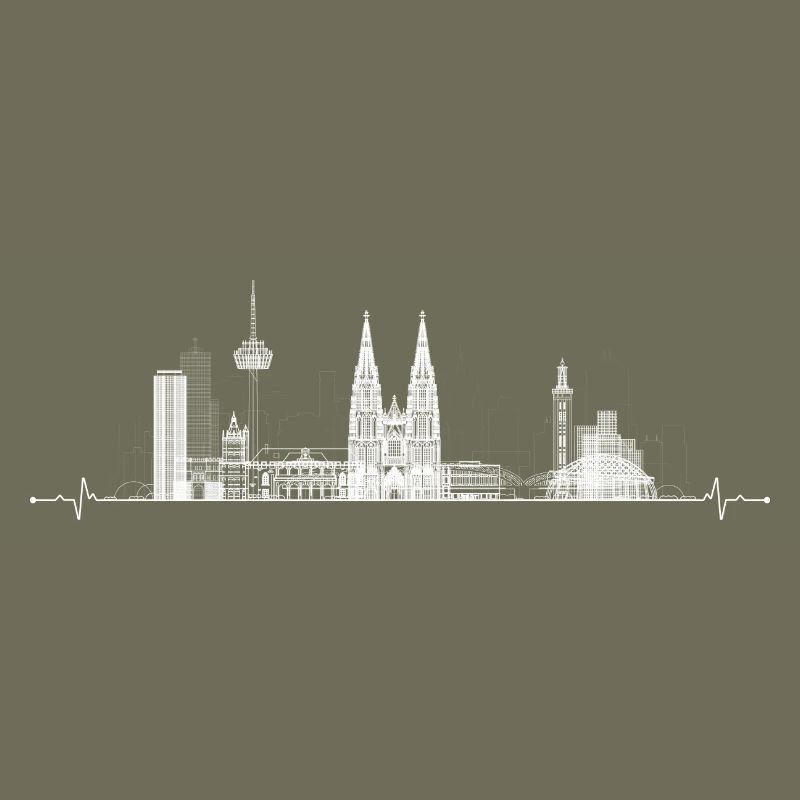 Silhouette der Stadtsilhouette