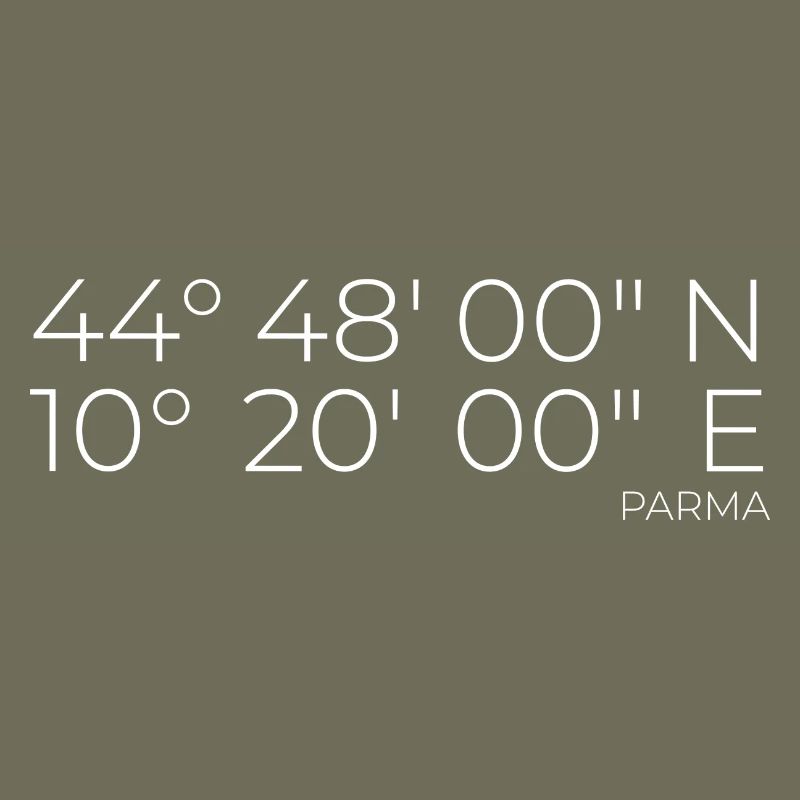 Coordinates Parma, Italy