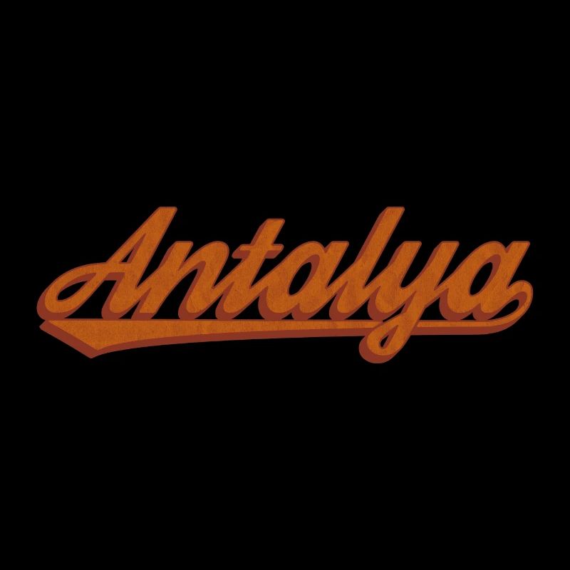 Antalya Lettering Retro Design