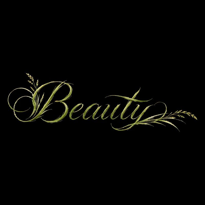Beauty Lettering Nature Design