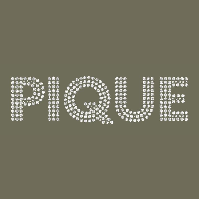Dot-Piqué lettering