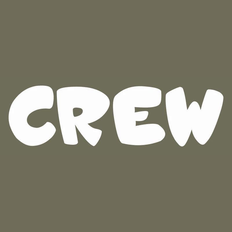 Crew Blasen Typografie