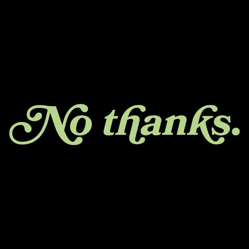 Non merci – Déclaration minimaliste