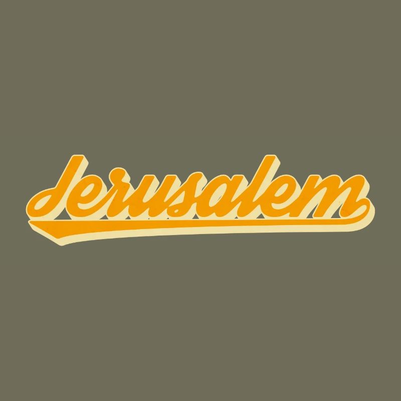 Jerusalem Retro Script