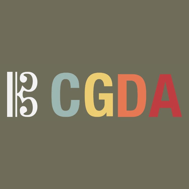 CGDA viola tuning string musician retro