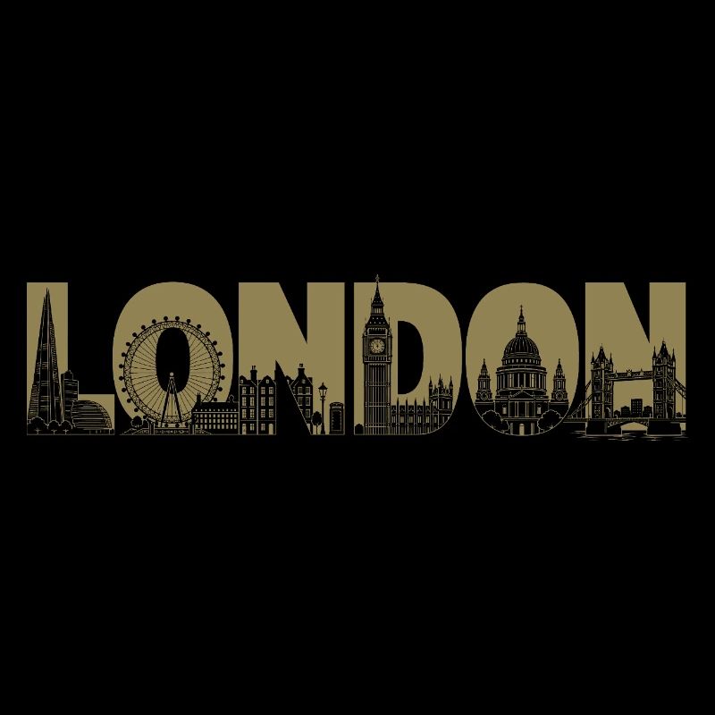 London UK England Silhouette