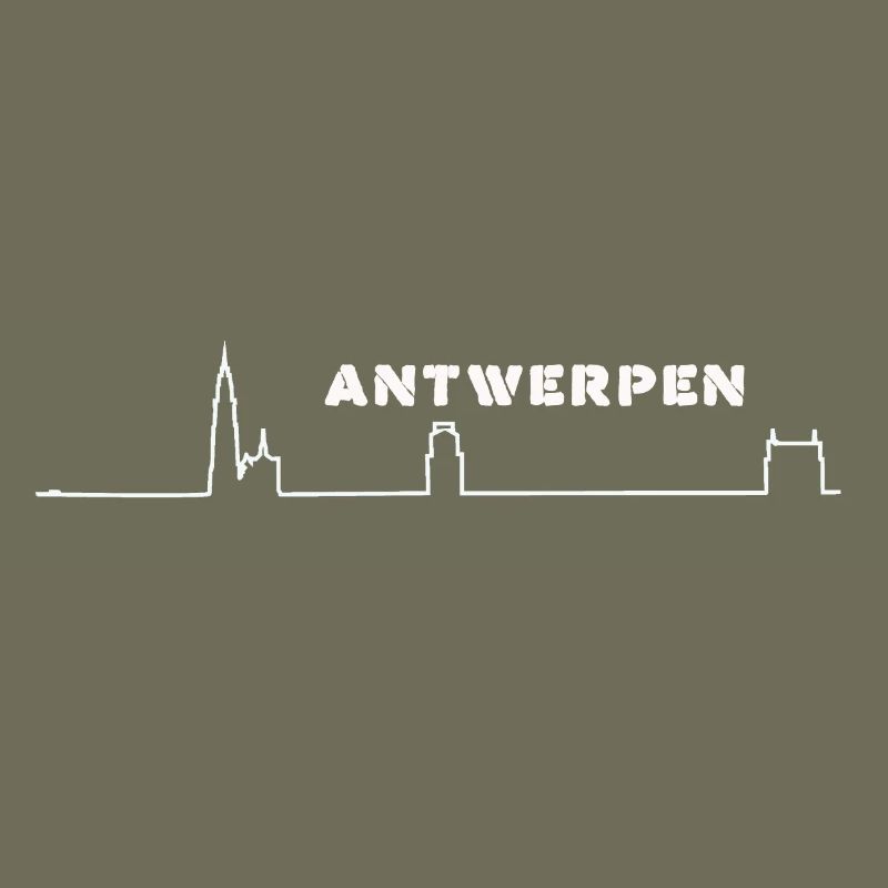 Skyline minimaliste d'Anvers