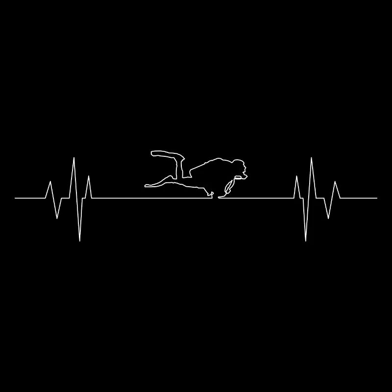 Running Cat on Heartbeat Line
