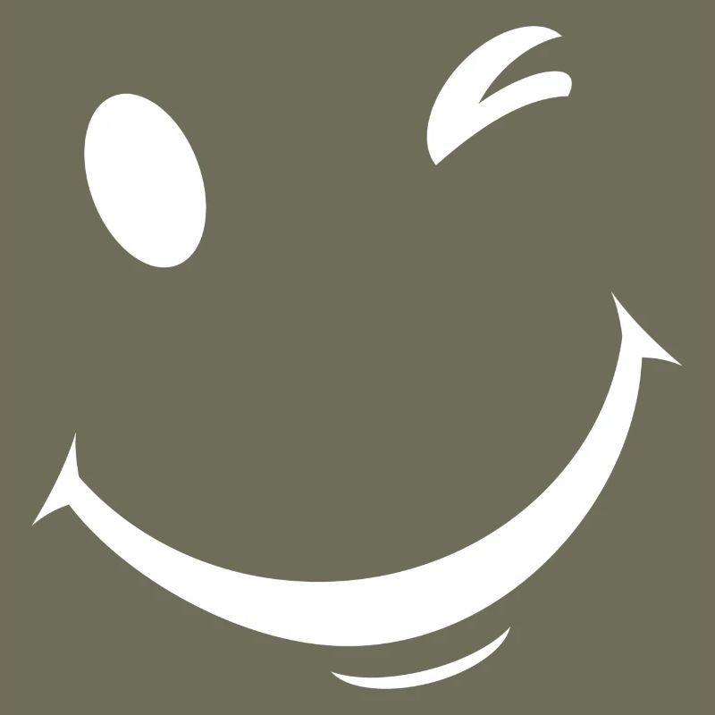 White wink expression