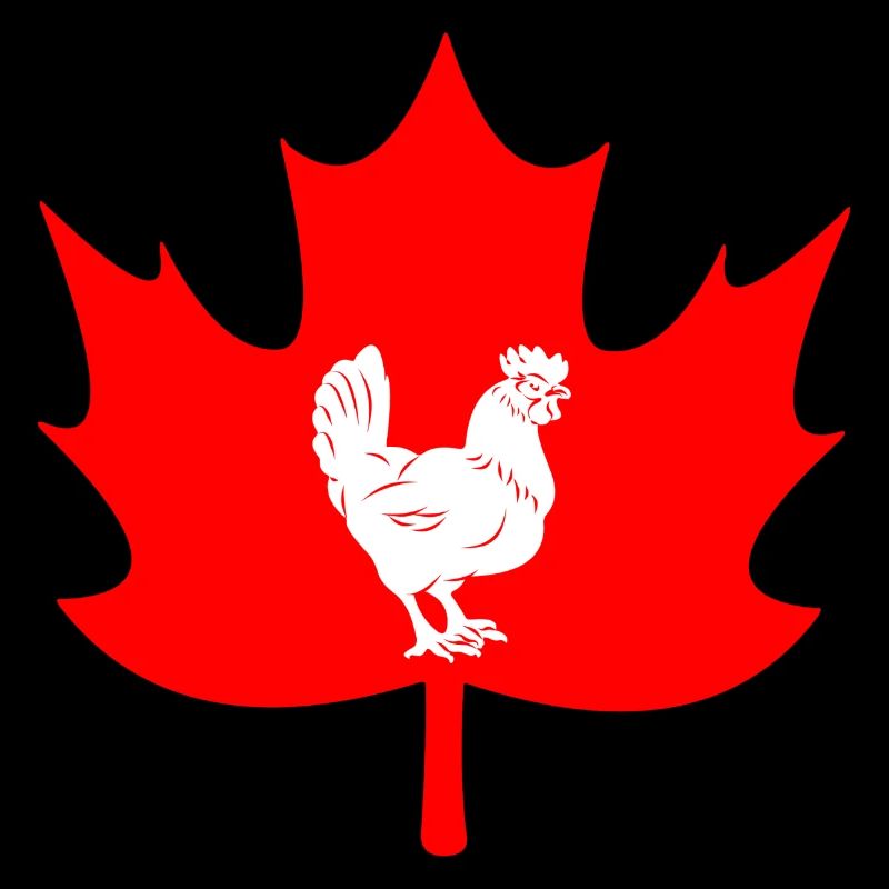 Canada maple leaf chicken logo