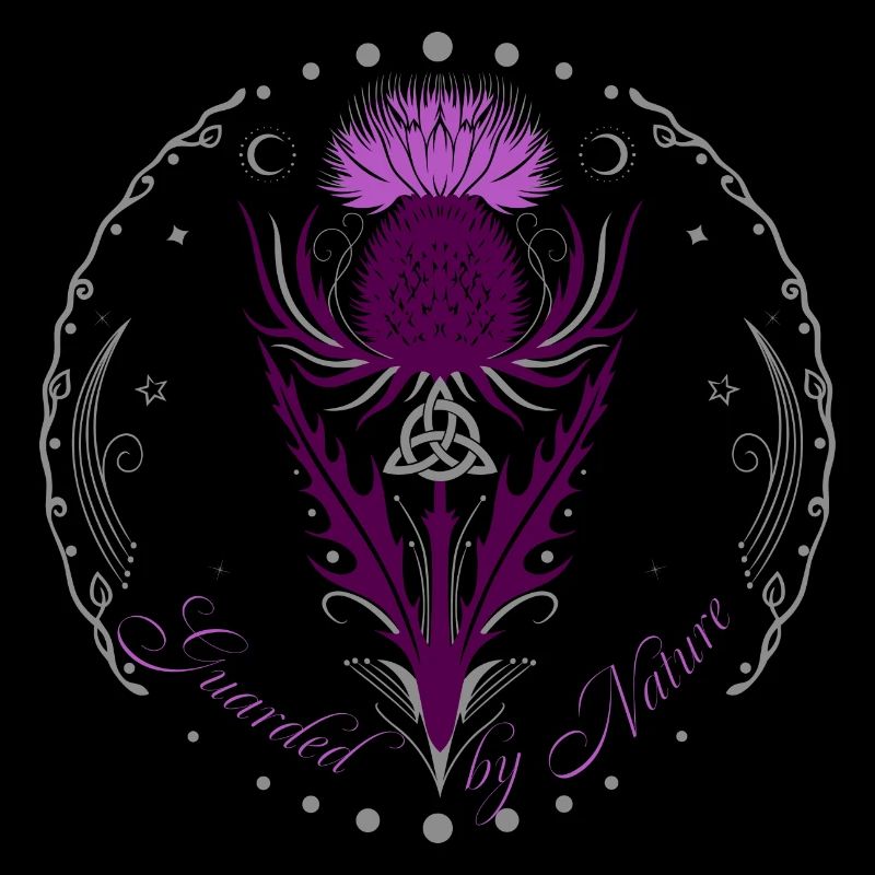 Distel mit Triquetra Guarded by Nature