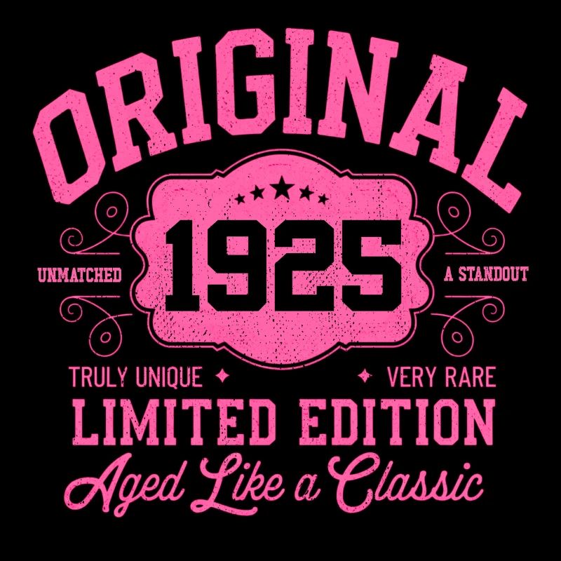 Original 1925 Limited Edition 100th Birthday Woman