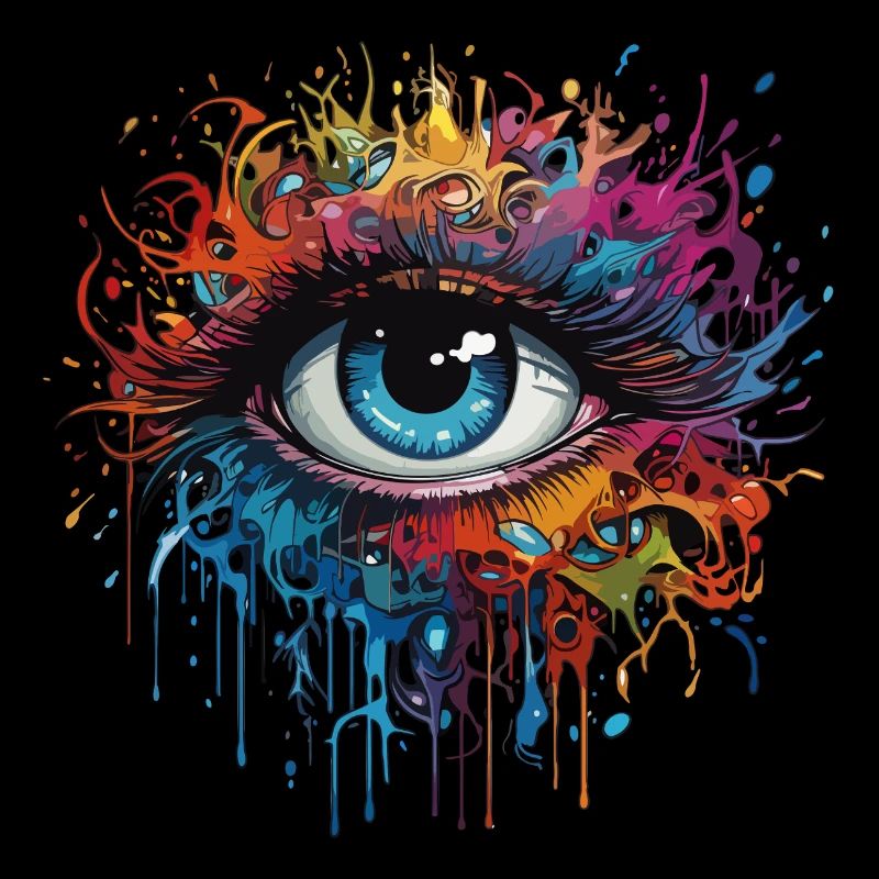 Oeil en forme de larme