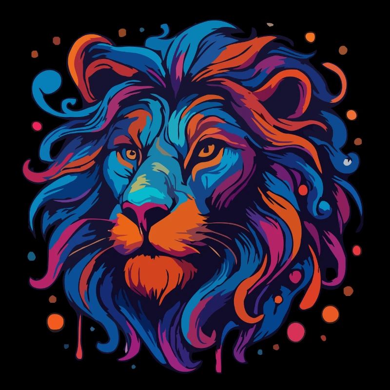 Lion néon