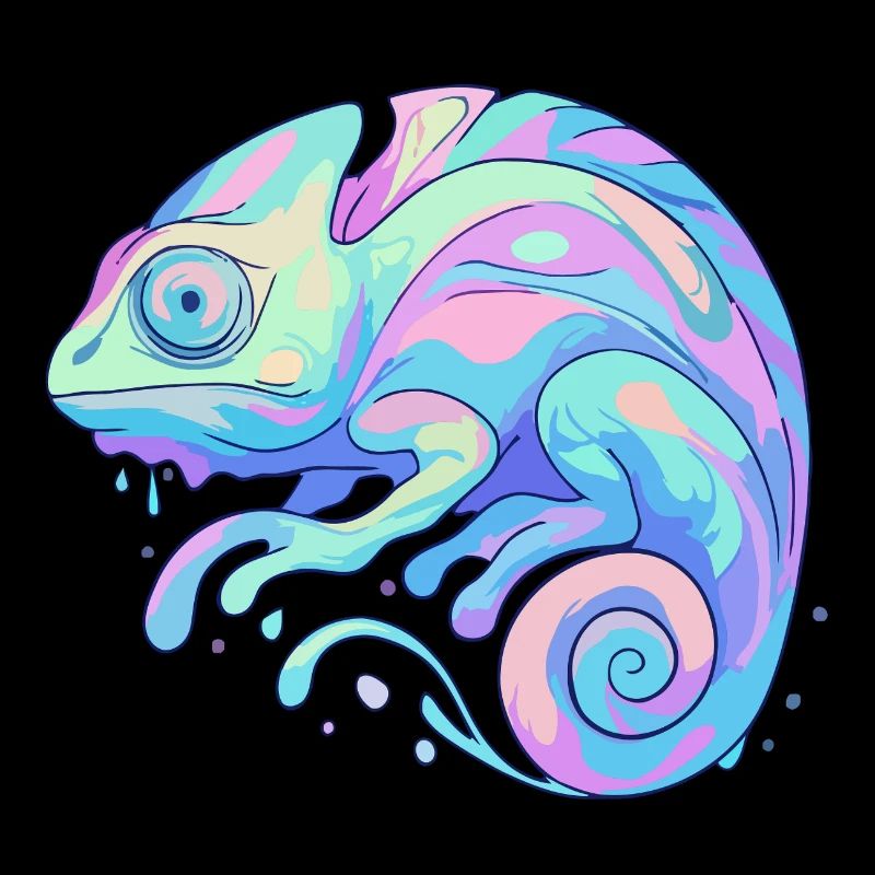 Pastell Chamäleon