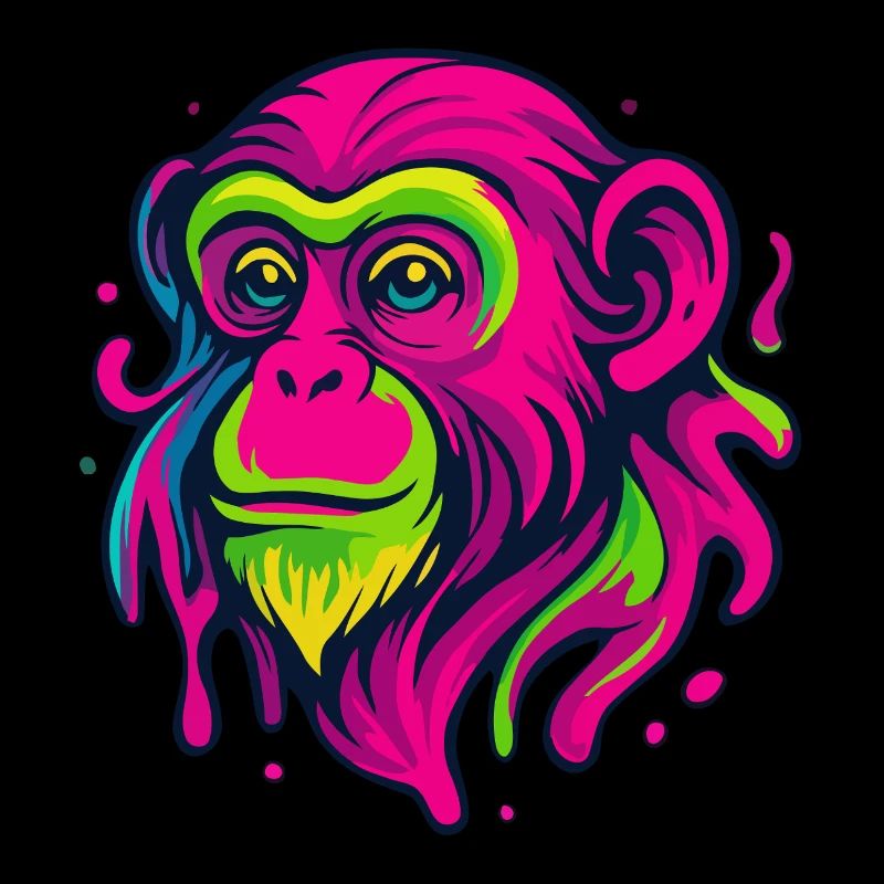Neon Affe