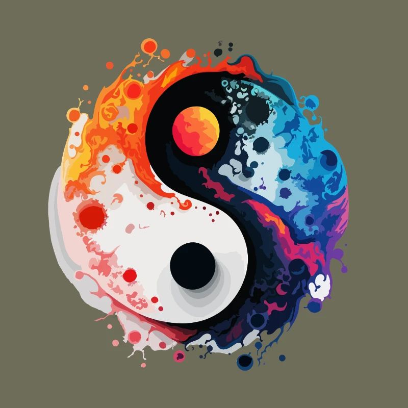 Éclaboussure Yin-Yang