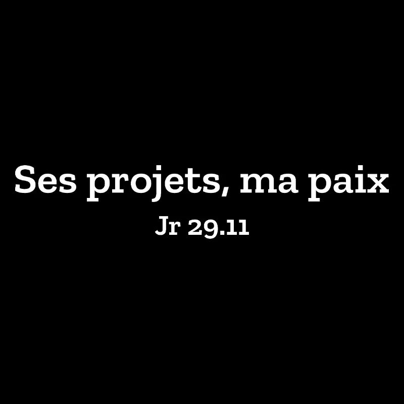 Ses projets, ma paix | Verset, Bible, Chrétien