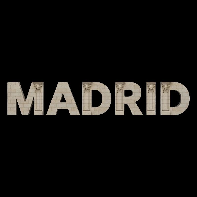 Madrid Architektur Typografie