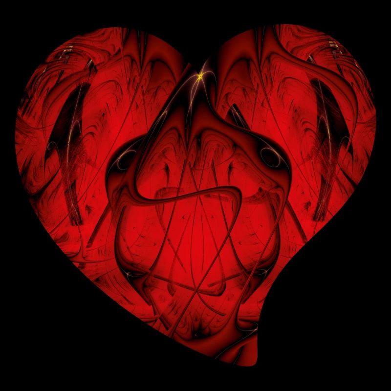 Fractal - red heart