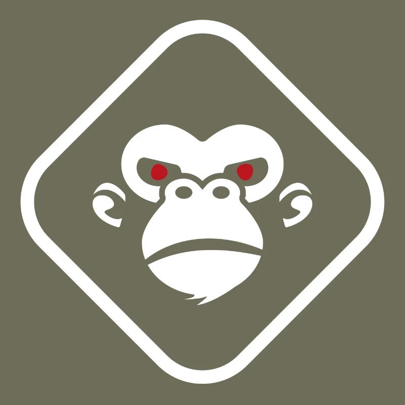 Gorilla Logo dunkler Hintergrund