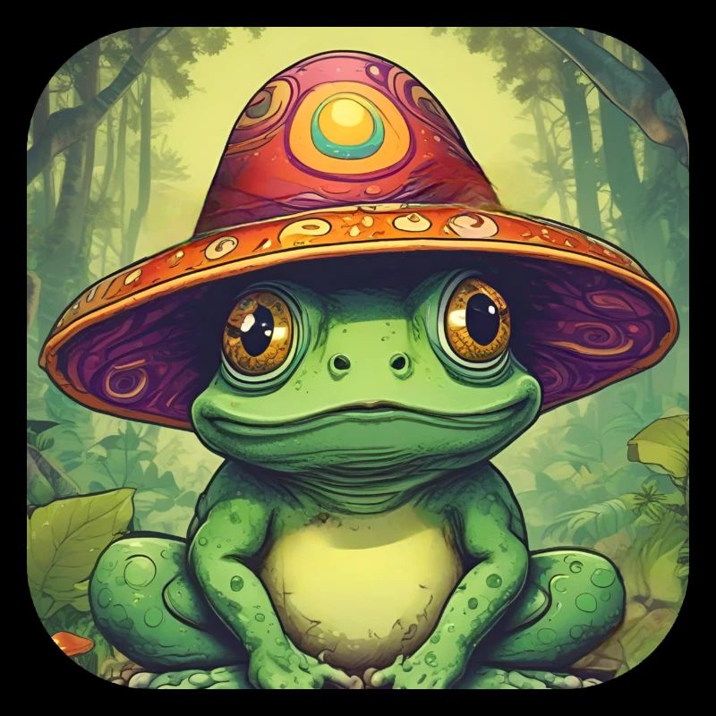Psychedelischer Frosch I